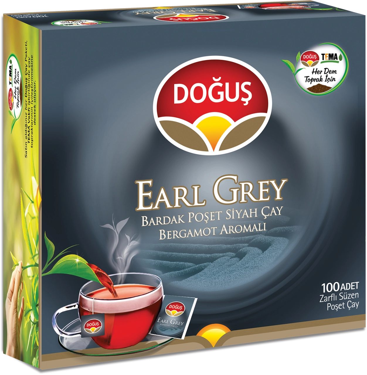 Doğuş Earl Grey Demlik Poşet Çay 100 süzen