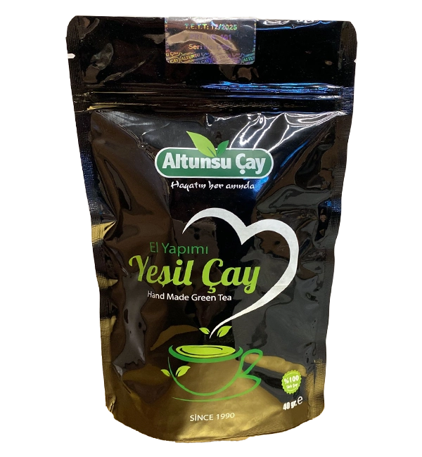 El Yapımı Yeşil Çay 40 Gr