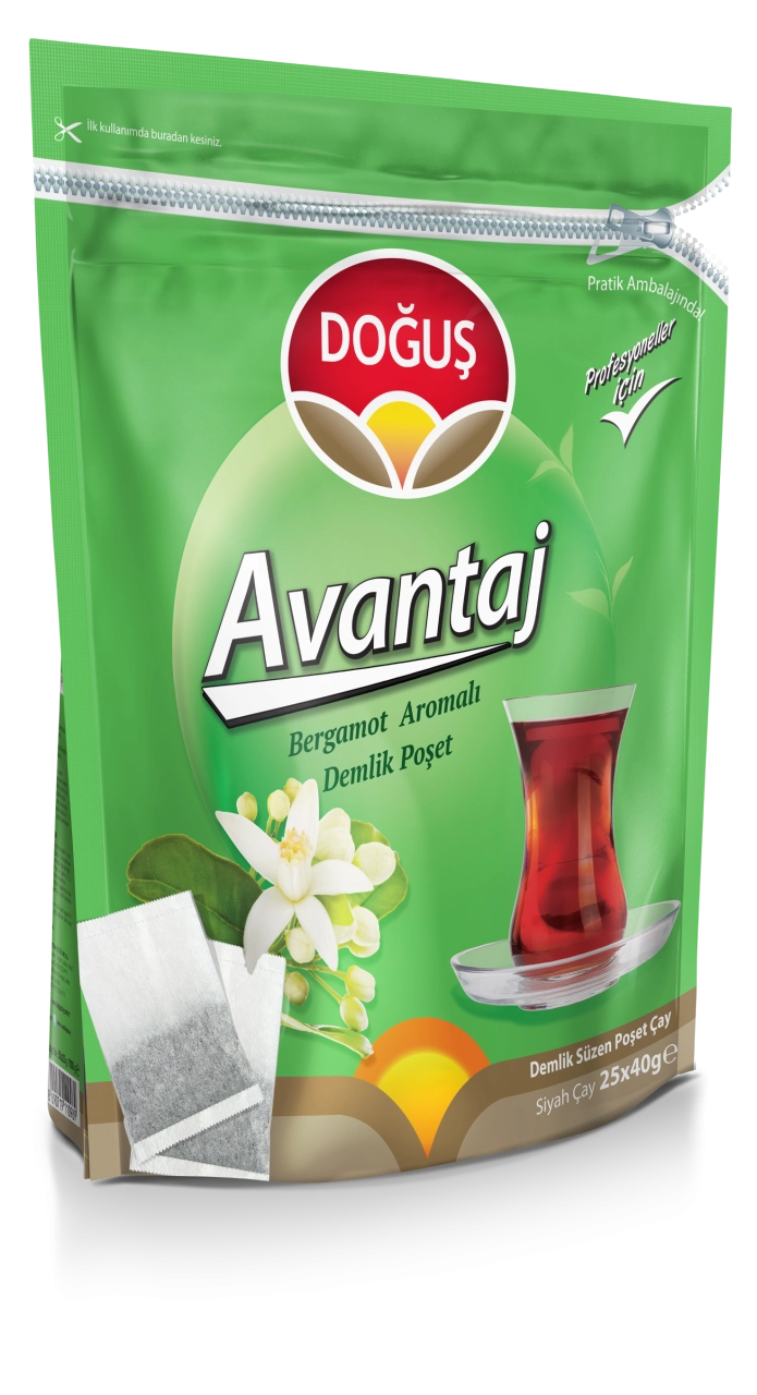 Doğuş Avantaj Bergamot Aromalı Demlik Poşet Çay 25x40gr