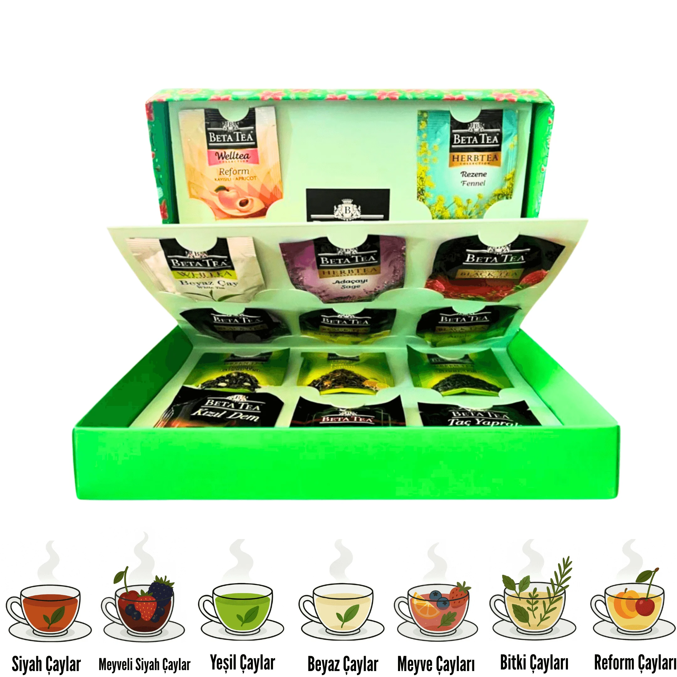 Beta Akordeon Serisi Tea Bags Selection (28’Li)