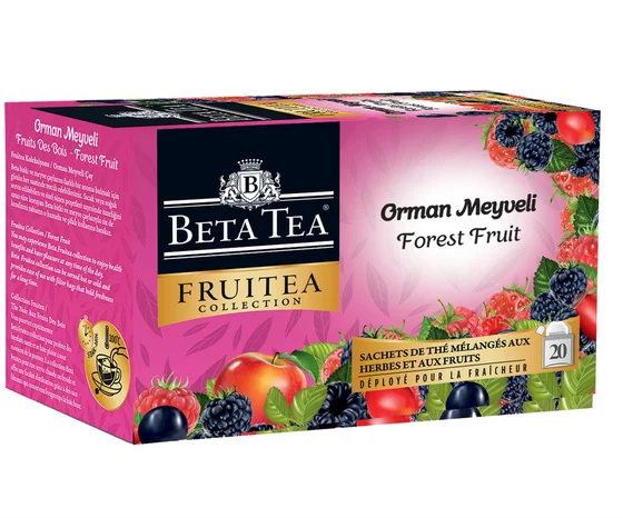 Beta Tea Fruitea Orman Meyveli Bitki ve Meyve Karışımlı Süzen Poşet Çay 20x1,5 gram
