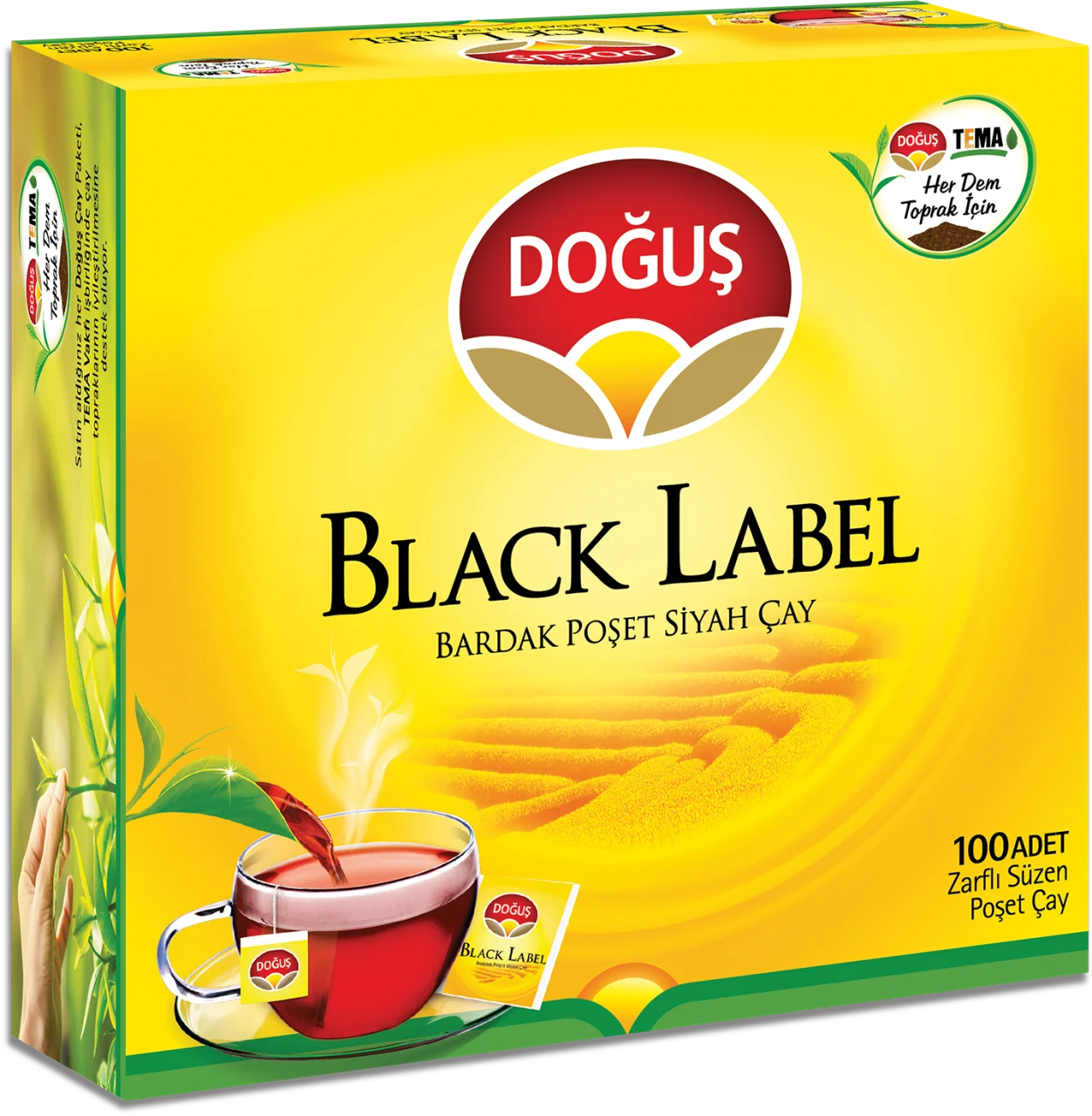 Doğuş Black Label Bardak Poşet Çay 100 Adet