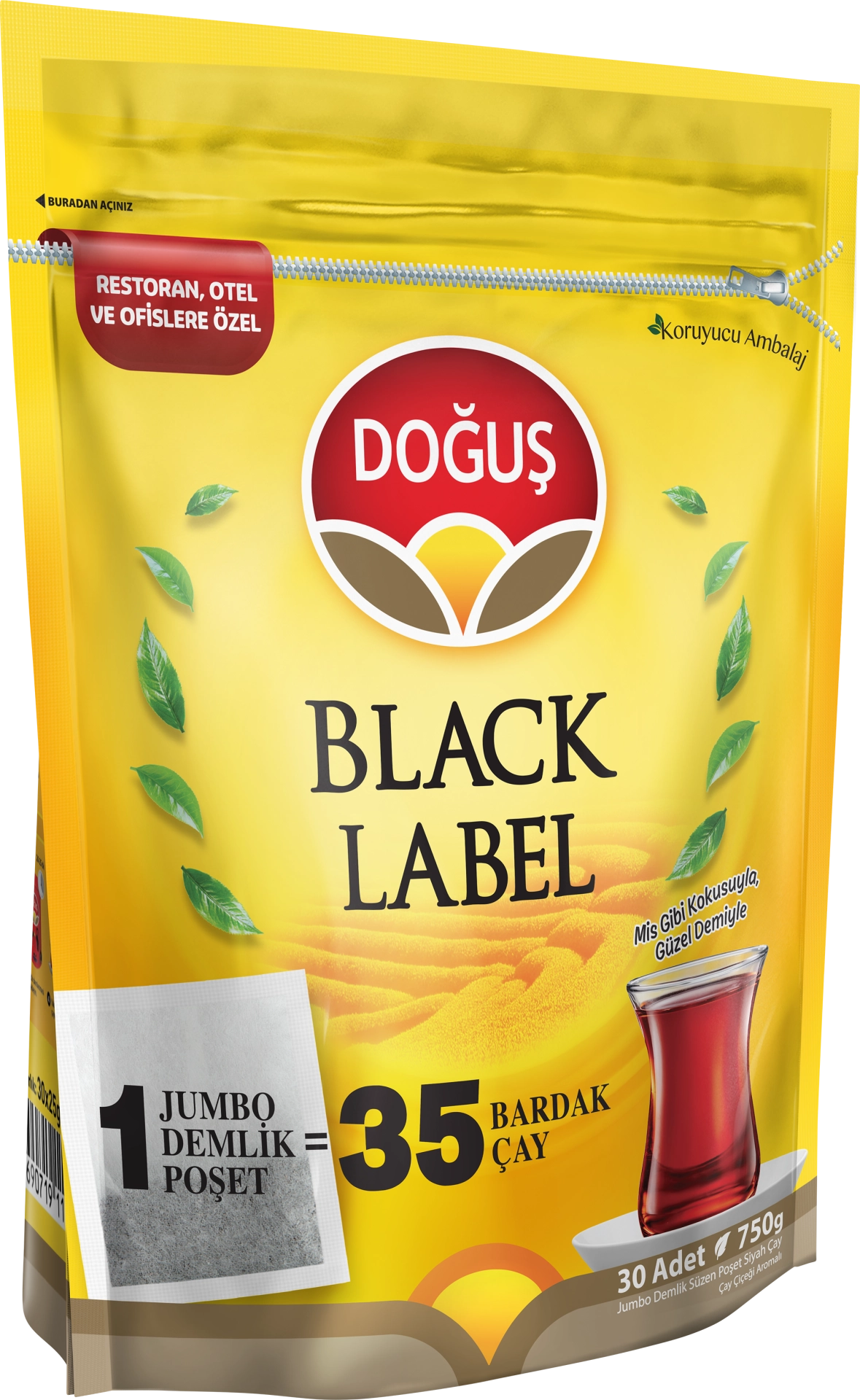 Doğuş Black Label Jumbo Demlik Poşet Çay 30x25gr