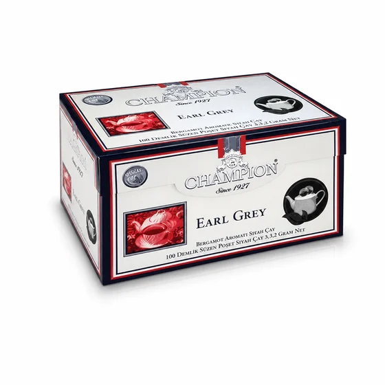 Champion Earl Grey Demlik Poşet 100 Adet (Bergamot - Tomurcuk Çayı)