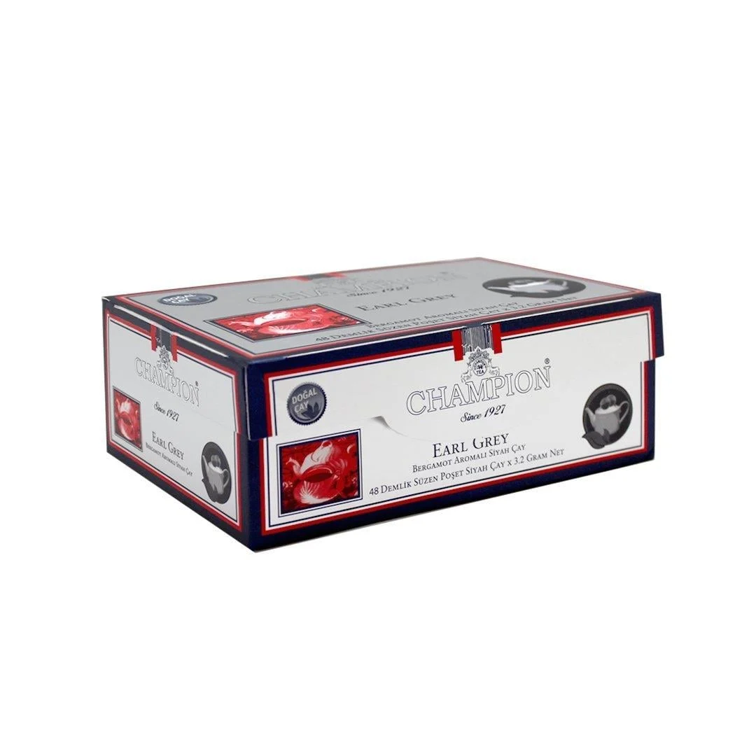 Champion Earl Grey Demlik Poşet 48 Adet (Bergamot - Tomurcuk Çayı)