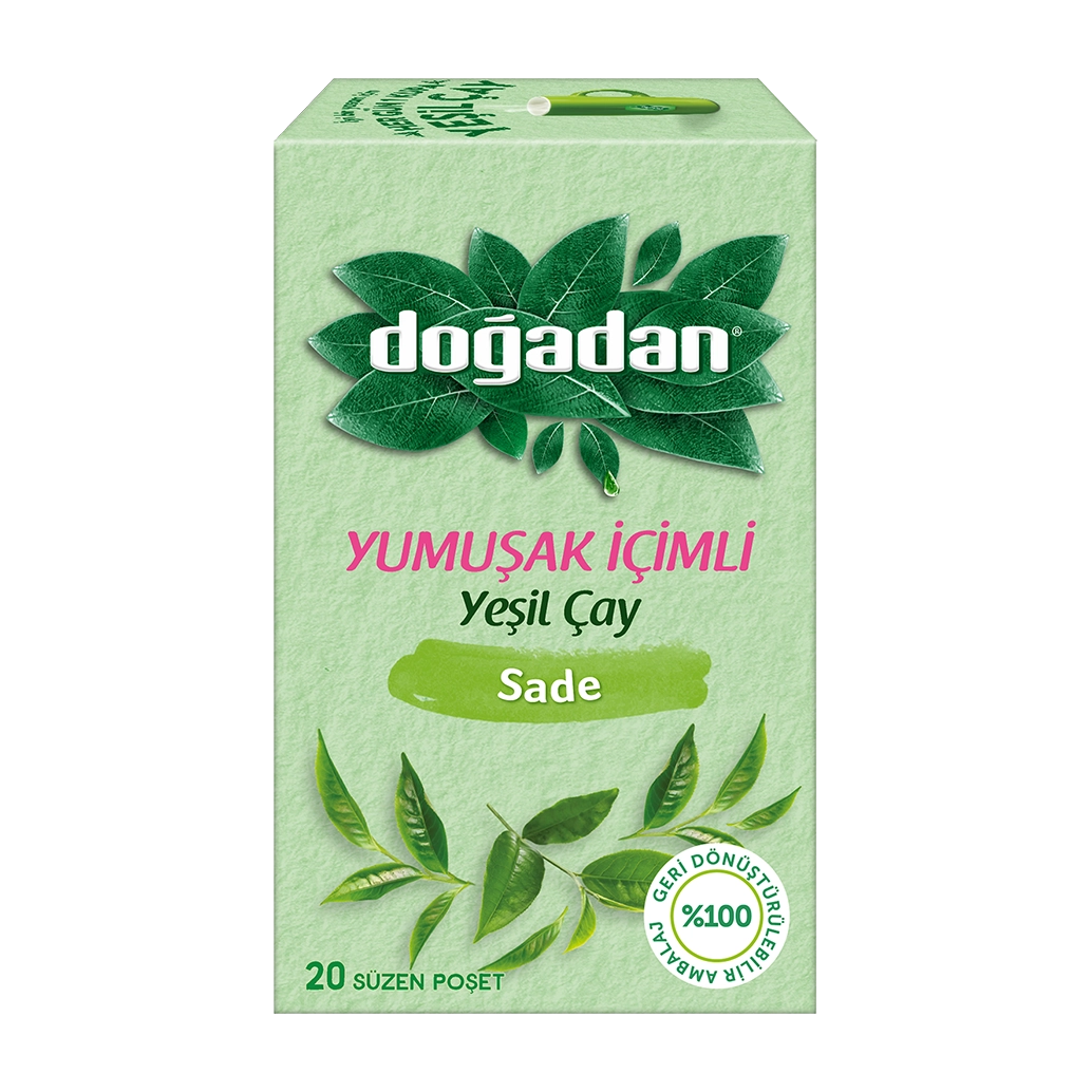 Doğadan Yeşil Çay Yumuşak İçimli