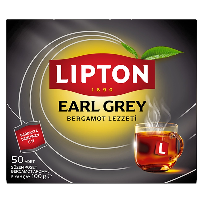 Lipton Earl Grey Bardak Poşet 50’li