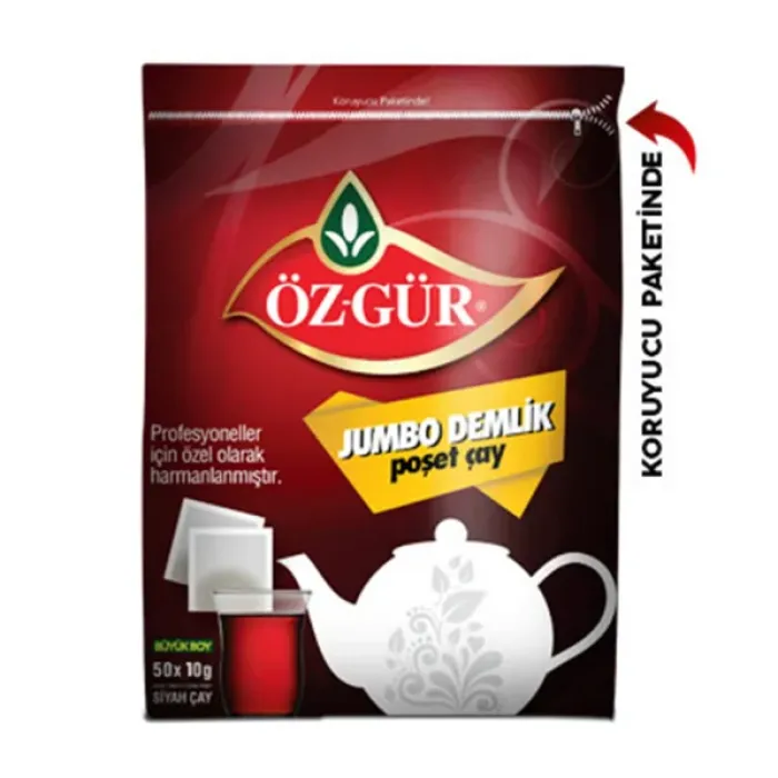 Öz-Gür Jumbo Demlik Poşet Çay 50x10 G