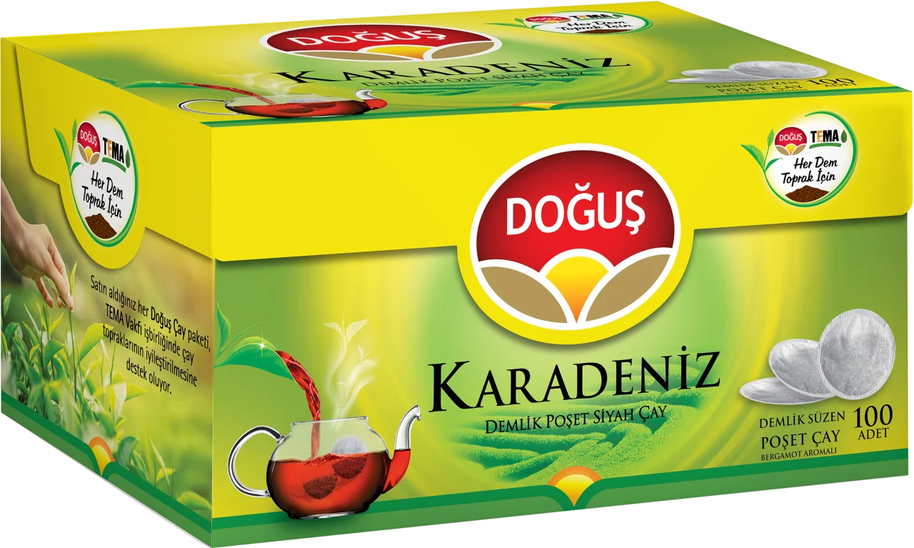 Doğuş Karadeniz Demlik Poşet Çay 100 Adet
