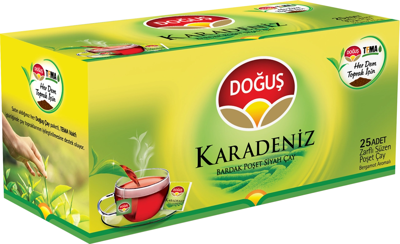 Doğuş Karadeniz Bardak Poşet Çay 25 Adet