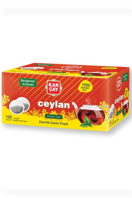 Karçay Ceylan Bergamot Aromalı Demlik Poşet Çay 320Gr
