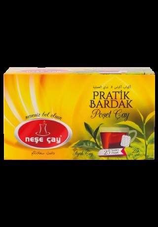 PRATİK BARDAK POŞET SİYAH ÇAY (2GR*25 ADET) 50 GR