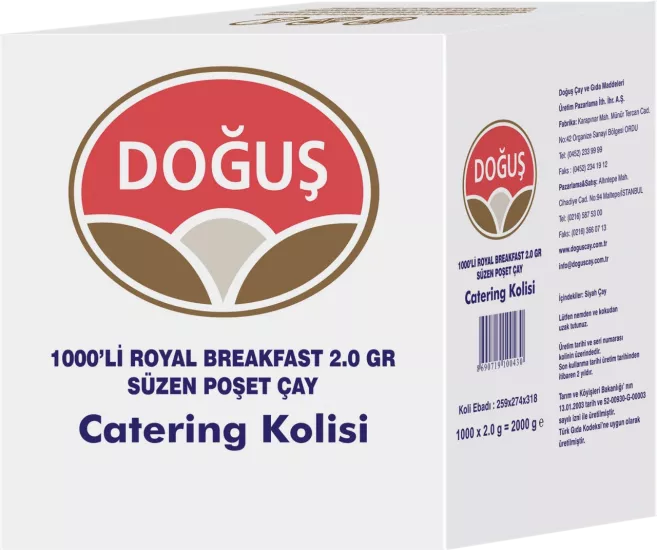 Doğuş Royal Bardak Poşet Çay 1000 süzen