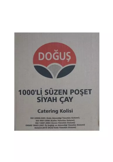 Doğuş Karadeniz Bardak Poşet Çay 1000 süzen