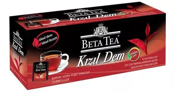 Beta Kızıl Dem Türk Çayı Bardak Poşet 25 Adet
