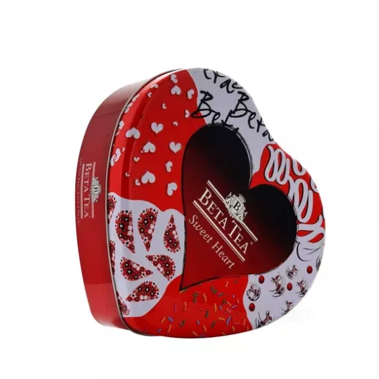 Beta Sweet Heart Bardak Poşet Metal Ambalaj