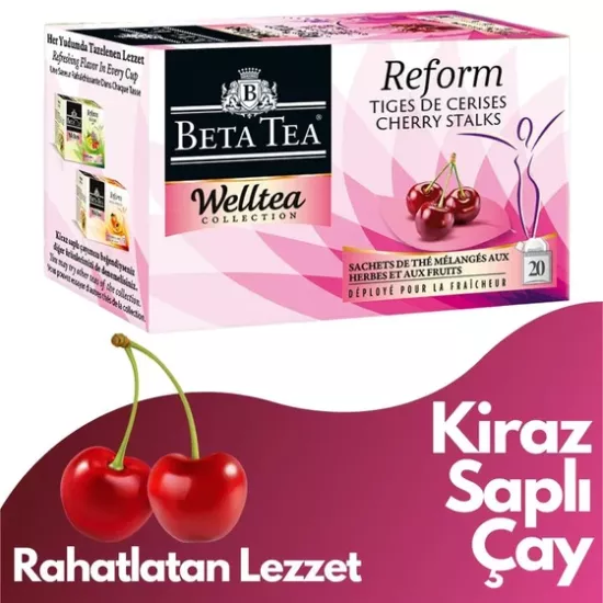 Beta Tea Kiraz Saplı Poşet Çay