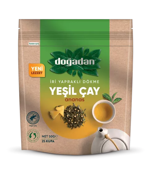 Doğadan Dökme Yeşil Çay Ananas