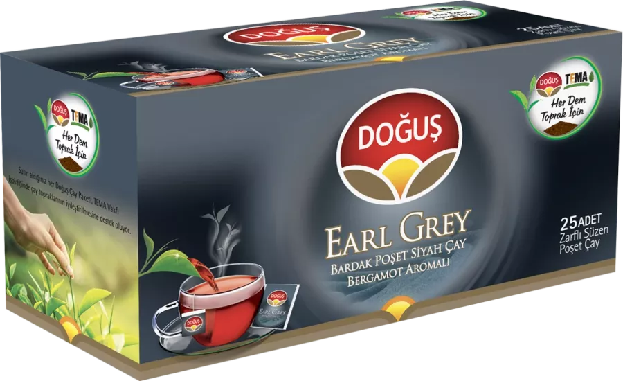 Doğuş Earl Grey Bardak Poşet Çay 25 süzen