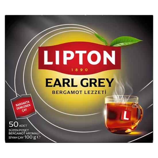 Lipton Earl Grey Bardak Poşet 50’li