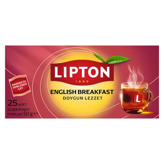 Lipton English Breakfast Bardak Poşet 25’li