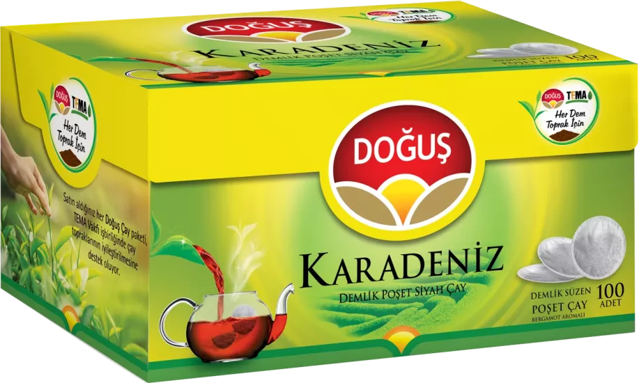 Doğuş Karadeniz Demlik Poşet Çay 100 Adet