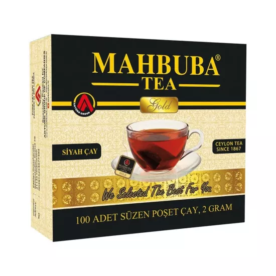 Mahbuba Süzen Bardak Poşet Siyah Yaprak Çayı