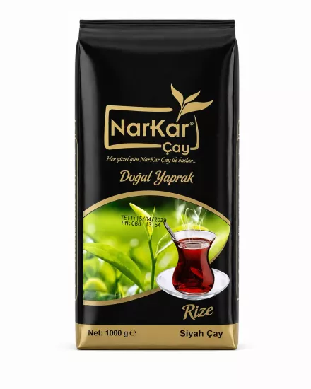 Narkar Doğal Yaprak Dökme Siyah Çay 1 Kg