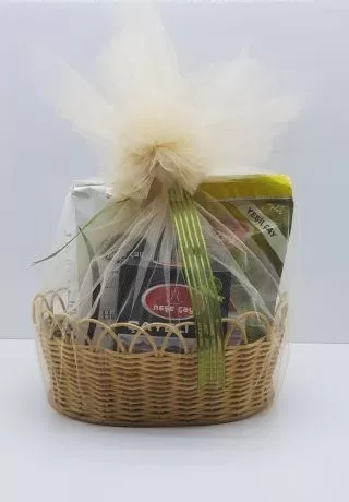 HEDİYELİK BAMBU ÇAY SEPETİ - ÇAYELİ