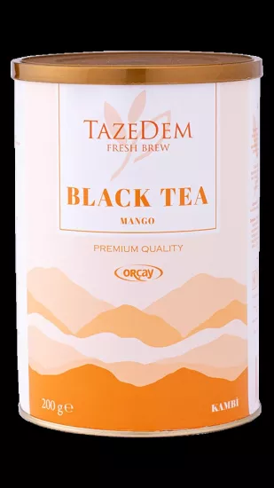 Tazedem Siyah Çay Mango Aromalı - 200 Gr.