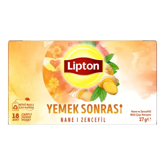 Lipton Yemek Sonrası Nane & Zencefil 18’li