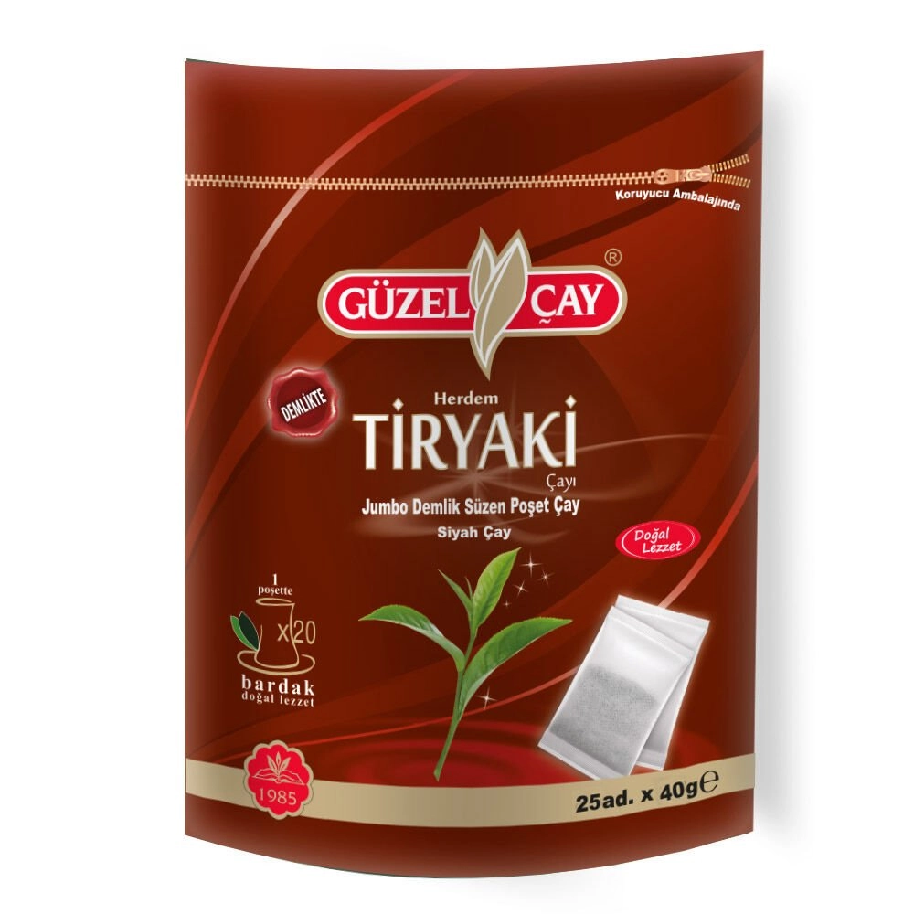  Güzel Çay Tiryaki Jumbo Demlik Poşet 25x40gr
